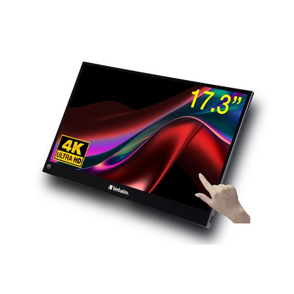 Verbatim MONITOR PORTATILE TOUCHS.4K 17.3